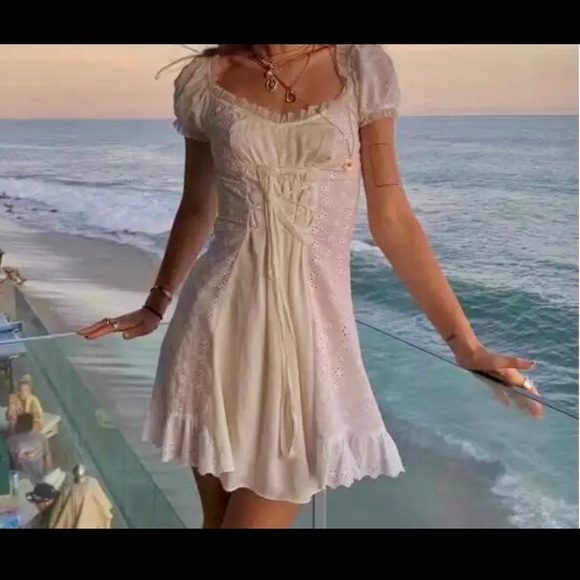 White summer dress size M - Picture 3 of 3